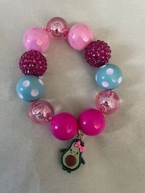 Kid’s entrepreneur shop Colorful bead avocado girlie bracelet